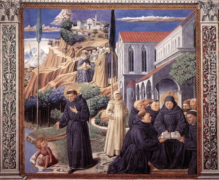 Scenes from the Life of St Francis (Scene 12, south wall) painting - Benozzo di Lese di Sandro Gozzoli Scenes from the Life of St Francis (Scene 12, south wall) art painting